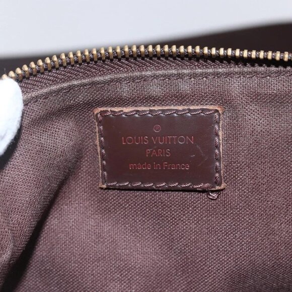 LOUIS VUITTON Damier Ebene Pochette Platt Brooklyn Bag N41100 LV Auth BA6686 - Picture 10 of 16